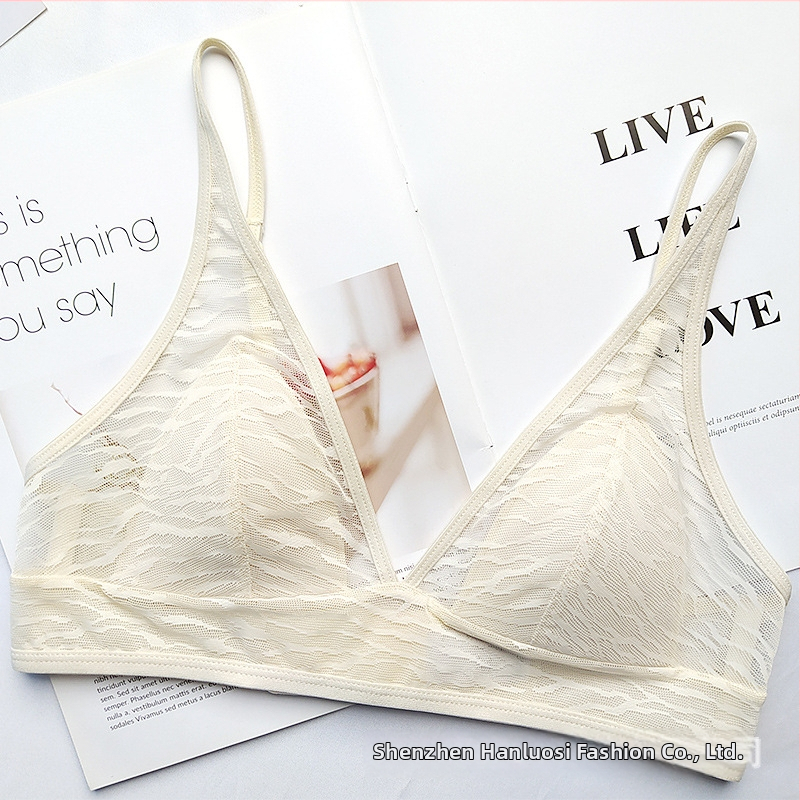 Prancūziško stiliaus belaidė tinklinė liemenėlė, 3/4 kaušeliai, plonos formuojančios kaušelius, fiksuotos dvigubos petnešėlės, nugaros trijų eilių uždarymas