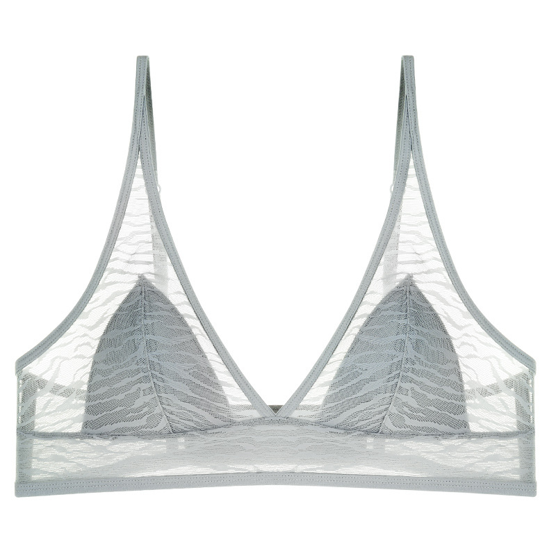 Prancūziško stiliaus belaidė tinklinė liemenėlė, 3/4 kaušeliai, plonos formuojančios kaušelius, fiksuotos dvigubos petnešėlės, nugaros trijų eilių uždarymas