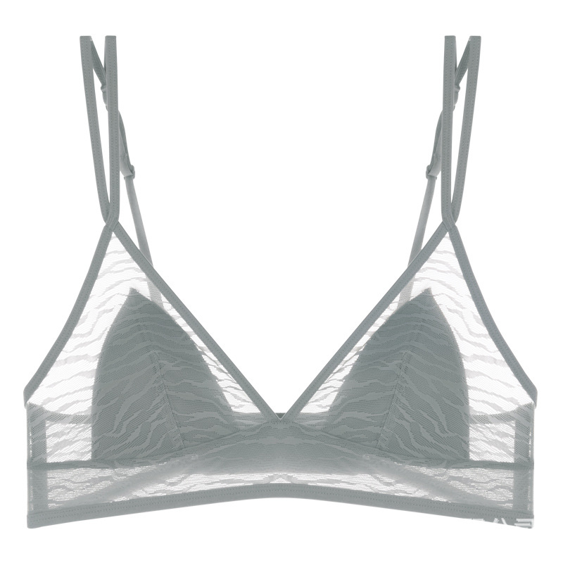 Prancūziško stiliaus belaidė tinklinė liemenėlė, 3/4 kaušeliai, plonos formuojančios kaušelius, fiksuotos dvigubos petnešėlės, nugaros trijų eilių uždarymas