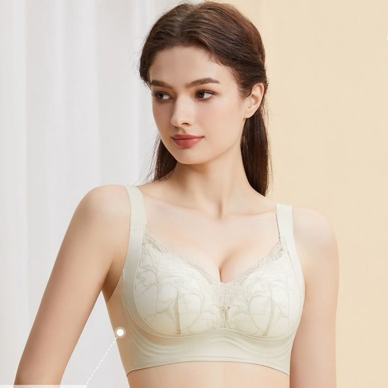 Delanie nailono nėriniai be siūlių push-up liemenėlė, 3/4 puodelis, putų formos kaušeliai