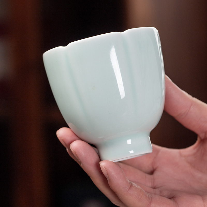 Portselanist lauanõude komplekt Jingdezhen, alglazuurvärv, kolmnurk-seria, 6 tk, hotellilaua serveerimiseks