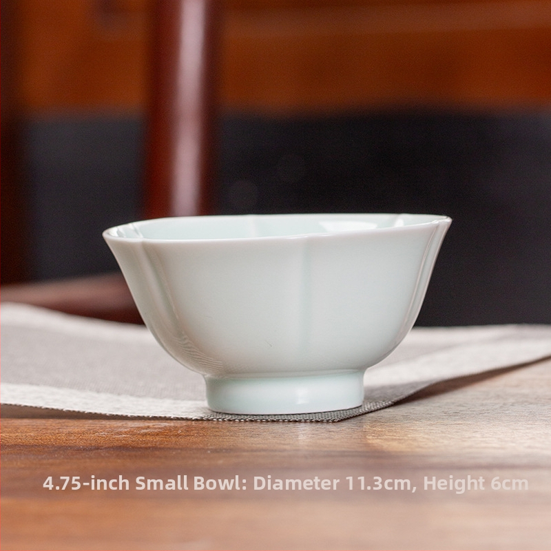 Portselanist lauanõude komplekt Jingdezhen, alglazuurvärv, kolmnurk-seria, 6 tk, hotellilaua serveerimiseks