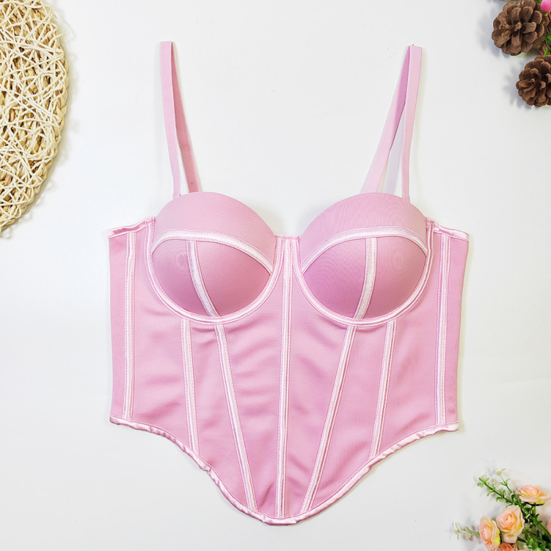 Bustier s kostima, odvojive naramenice, uski kroj, poliester-elastan tkanina, duljina 50-65 cm, za unutarnje ili vanjsko nošenje