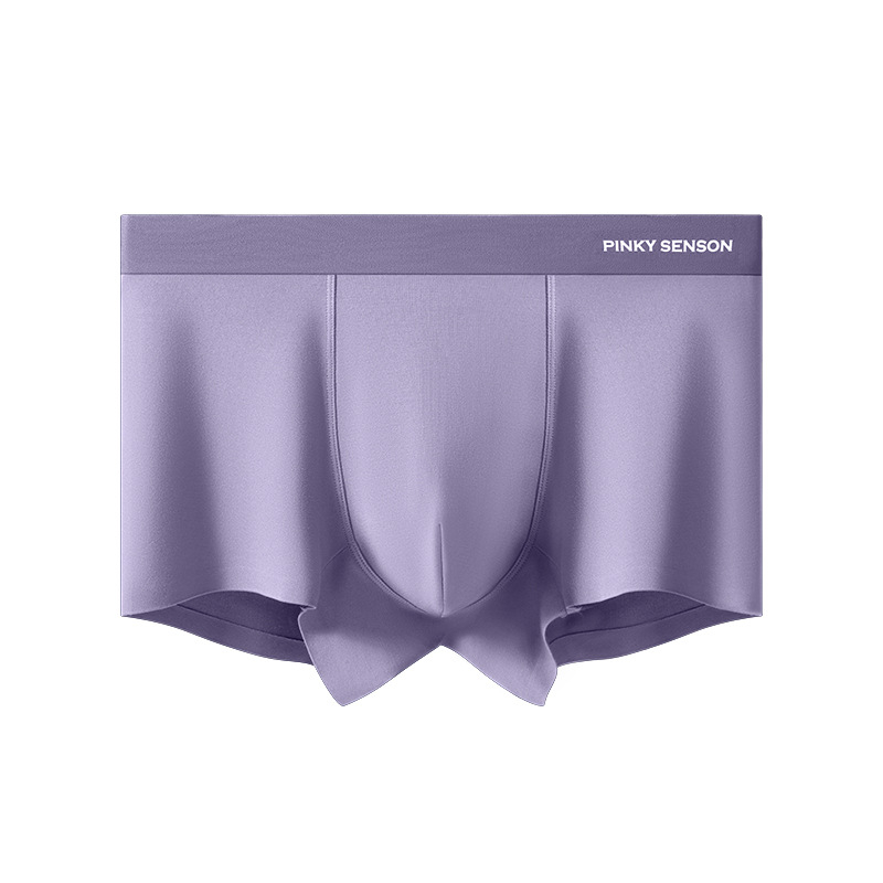 Boxeri bărbați din modal, cu zonă antibacteriană la crac, respirabili, talie medie, tricotate