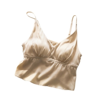 Mulberry Silk trikampio puodelio belaidė liemenėlė – kvėpuojanti, gražus nugaros dizainas, iš šilko