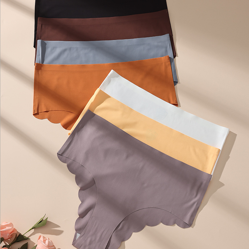 Bešavne gaćice s visokim strukom za žene • Ice Silk najlon tkanina • bez šavova, prozračna, antibakterijska • pleteni kroj • pamuk podstava u preponi