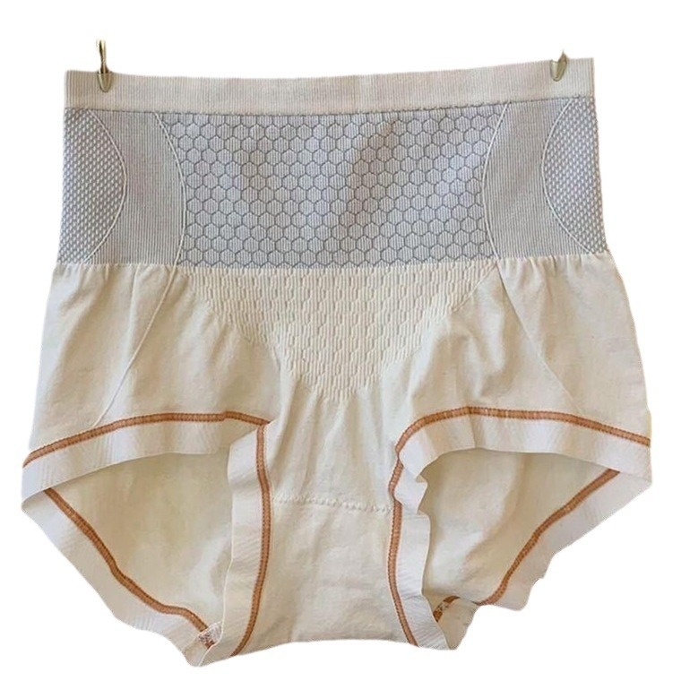 Bezšivne gaćice s visokim strukom za žene, uzorak s pčelinjim saćem za podizanje kukova, antibakterijski predeo prepona, oblikovanje abdomena nakon poroda