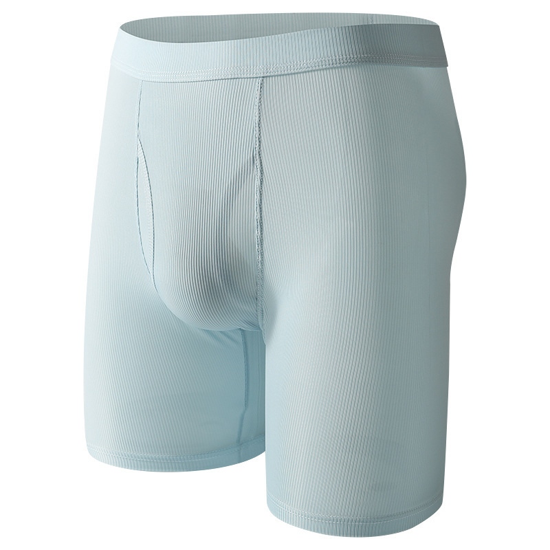 Muške boxerice protiv trenja, prozračni materijal ice silk, produženi kroj