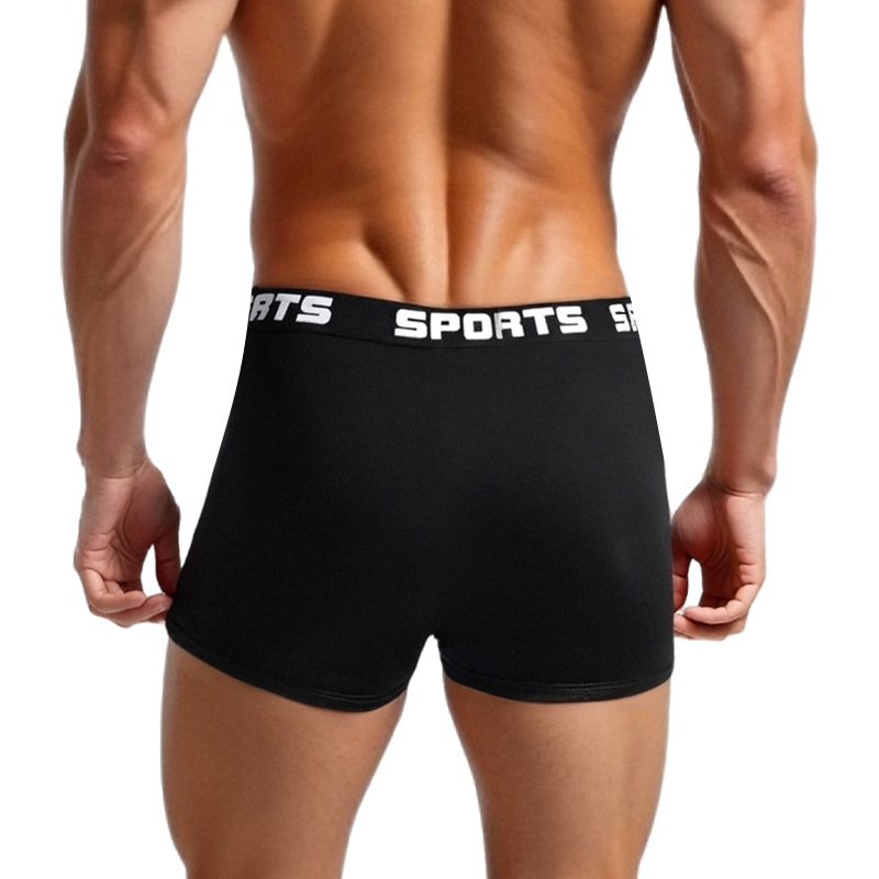 Muške sportske bokserice sa srednjim pojasom, prozračne, bez šavova, Modal tkanina; podstava prepona 95% Modal, 5% Spandex