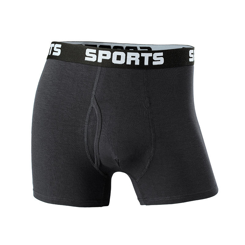 Muške sportske bokserice sa srednjim pojasom, prozračne, bez šavova, Modal tkanina; podstava prepona 95% Modal, 5% Spandex