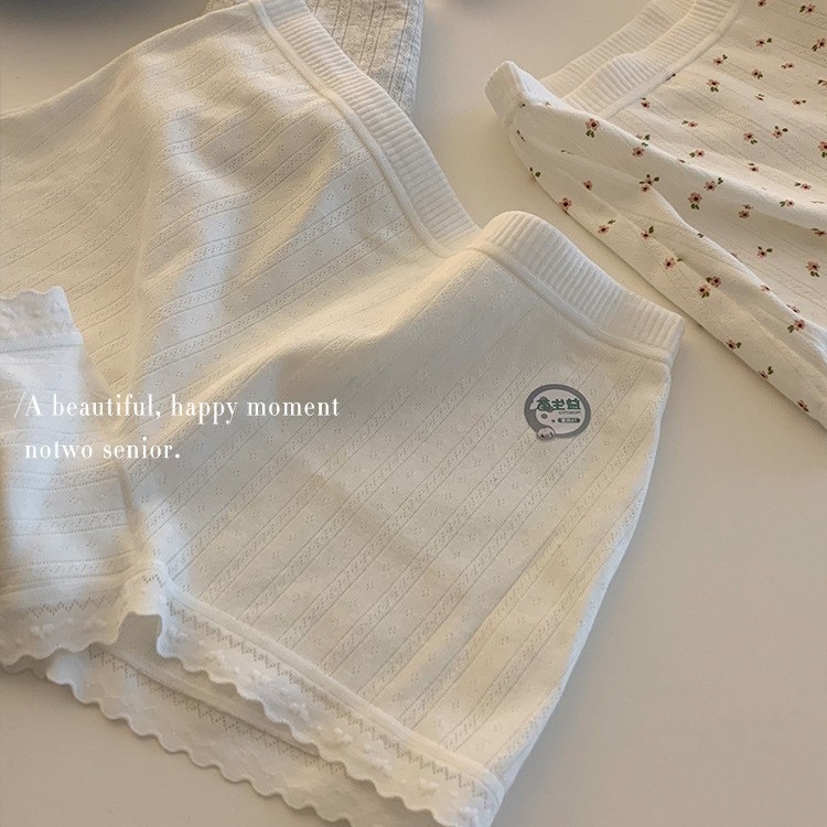 Női pamut boxer brief antibakteriális és átlátszóság elleni védelemmel, középmagas derék, pamut ágyékbélés