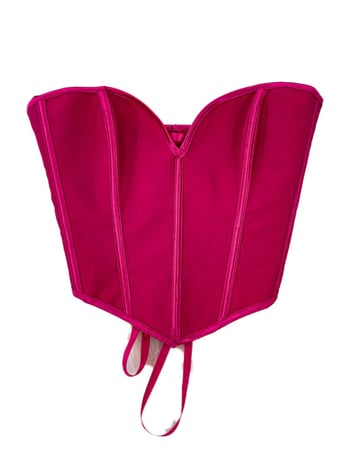 Ženski top tipa cijev bez ramena, bez leđa, od denima, s ribljom kostom i krojem za vitkost, visokim strukom