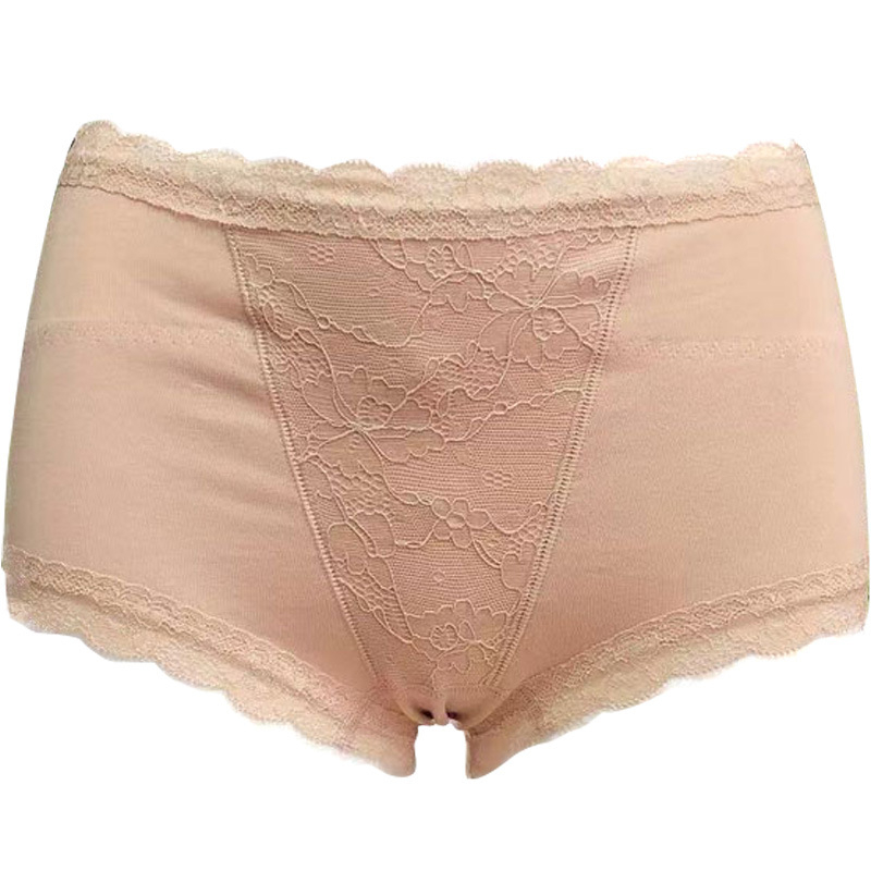 Női középmagas derekú fiziológiai alsónemű modal-spandex anyagból; fő anyag 68% spandex; ágyéktáji bélés 80% pamut.