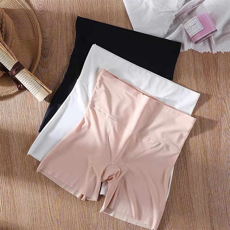 Női magas derekú ice-silk kötött nadrág, gyorsan szárad, 50% nylon, belső ice-silk bélés