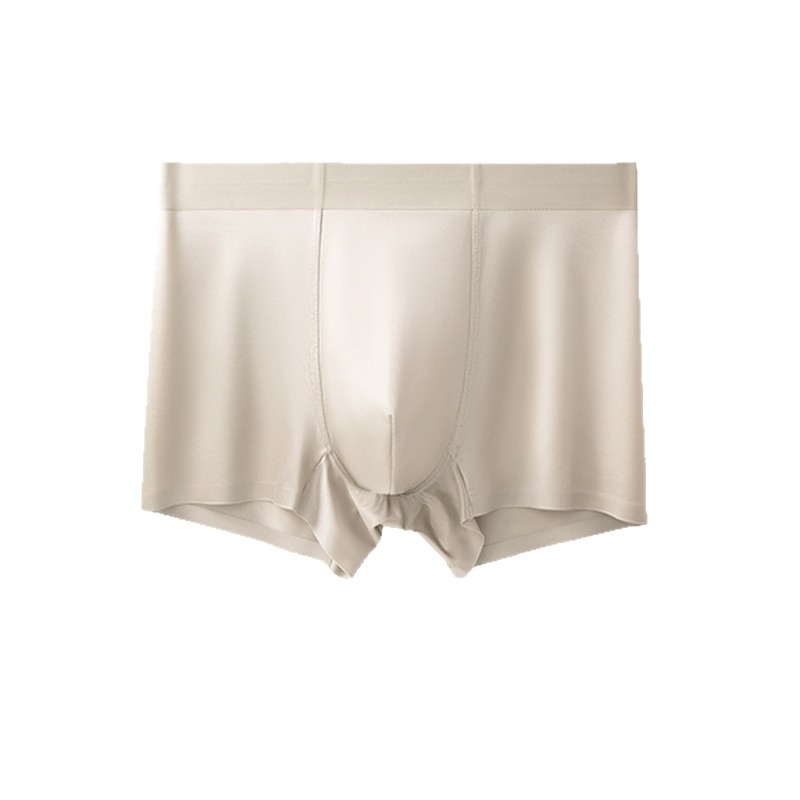 Lagano luksuzno satensko muško donje rublje od Ice Silk, antibakterijska Mulberry silk, osjećaj golog tijela, bezšavne boxerice