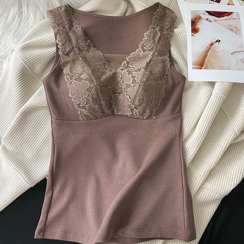 Termo mellény beépített csészével, meleg viszkóz anyag, 201–250 g/m² vastagság, velúr díszítés