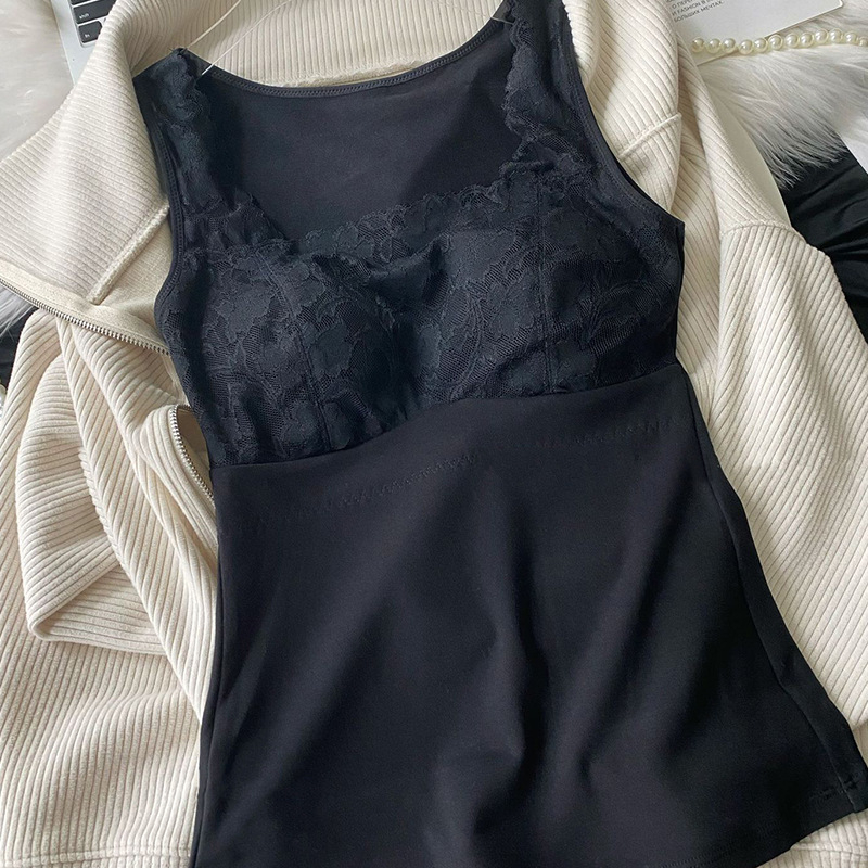 Termo mellény beépített csészével, meleg viszkóz anyag, 201–250 g/m² vastagság, velúr díszítés