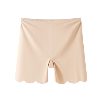 Ženske bezšivne sigurnosne legice, prozračne, antibakterijske, s prozračnim najlonskim materijalom, srednji pojas, podstava u preponama od ice silk, 2 u 1
