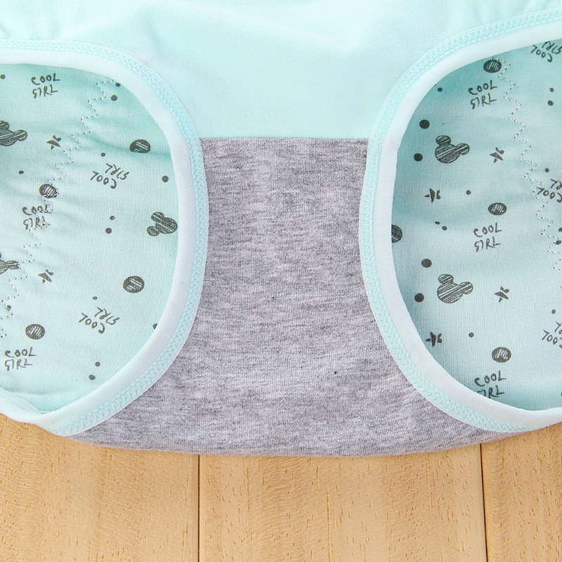 Menstrualne hlačice s proširenim visokim pojasom za djevojčice, higijenski donji rublje protiv bočnog curenja