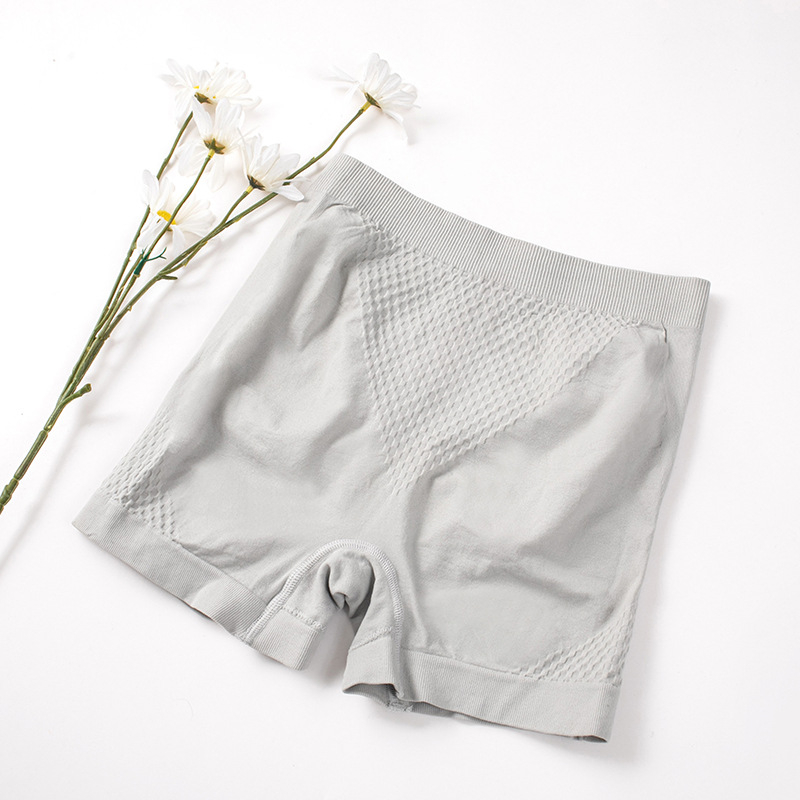 Női biztonsági alakformáló rövidnadrág, magas derekú, varrás nélküli, gyorsan száradó nylon, pamut bélés a gáti részen