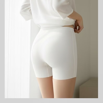 Ženske sigurnosne šorceve, visoki struk, prozračni Ice Silk materijal, pleteni; glavni materijal: najlon 86%, podstava 100% poliester na bazi regenerirane celuloze; anti-odraz.