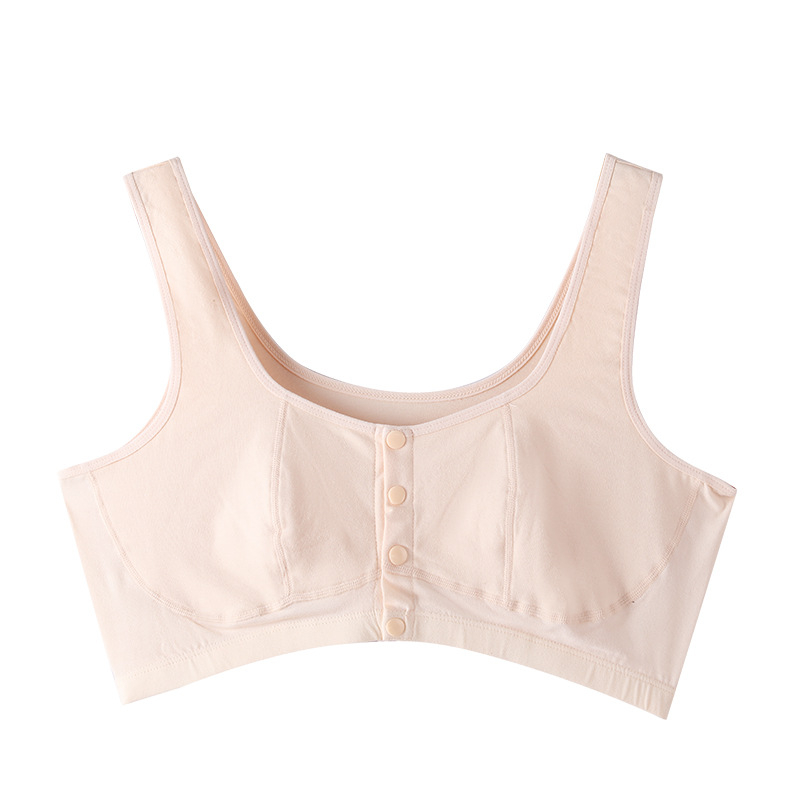 Vest stiliaus liemenėlė – Lycra medžiaga, priekinis užsegimas, pilnas puodelis, be vielos, švelnus ir odai draugiškas