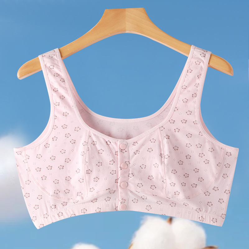 Vest stiliaus liemenėlė – Lycra medžiaga, priekinis užsegimas, pilnas puodelis, be vielos, švelnus ir odai draugiškas