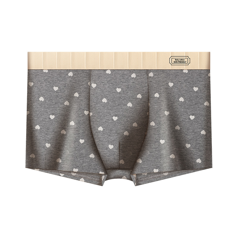 Bandung férfi pamut kockás boxeralsó, középmagas derekú, légáteresztő, rugalmas, kényelmes