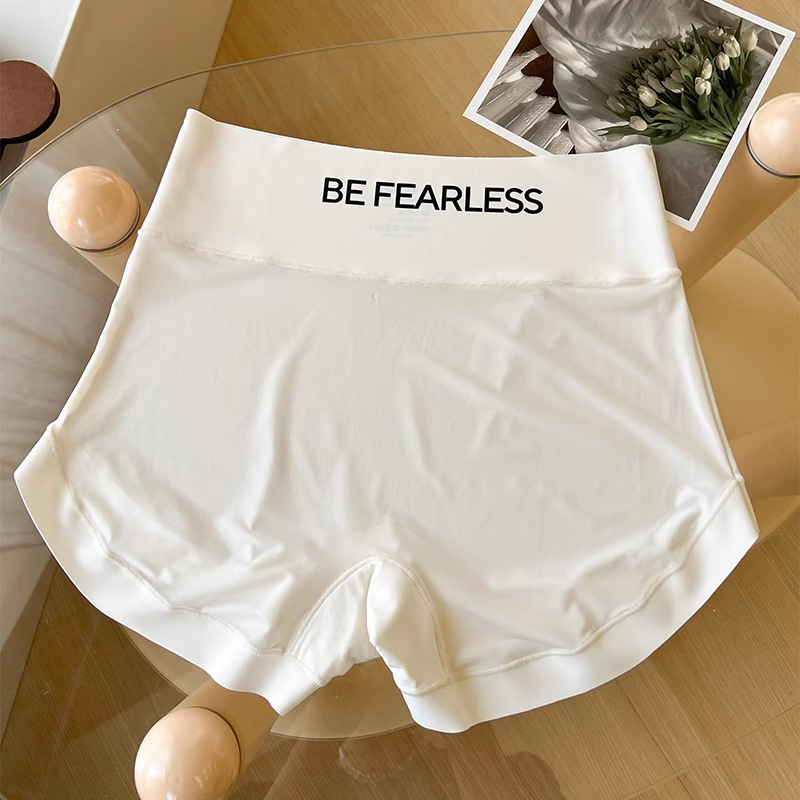 Női két-in-egyben alsó – Boxer briefs, Ice Silk kötött, átláthatóság nélküli, gyorsan száradó, 41-50d Nylon, pamut betét a szeméremnél