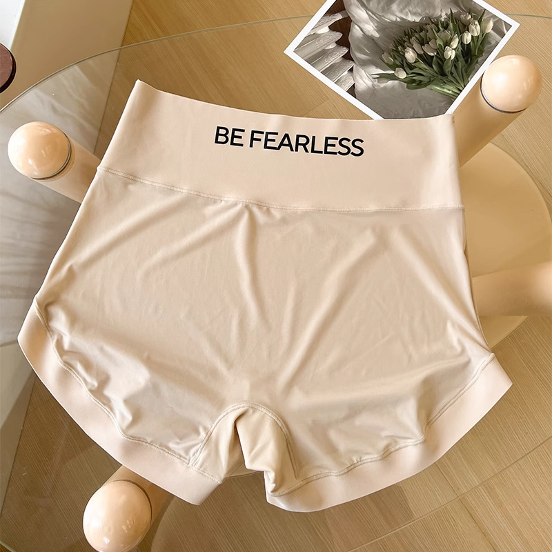 Női két-in-egyben alsó – Boxer briefs, Ice Silk kötött, átláthatóság nélküli, gyorsan száradó, 41-50d Nylon, pamut betét a szeméremnél
