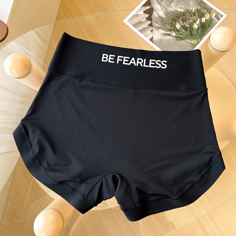 Női két-in-egyben alsó – Boxer briefs, Ice Silk kötött, átláthatóság nélküli, gyorsan száradó, 41-50d Nylon, pamut betét a szeméremnél