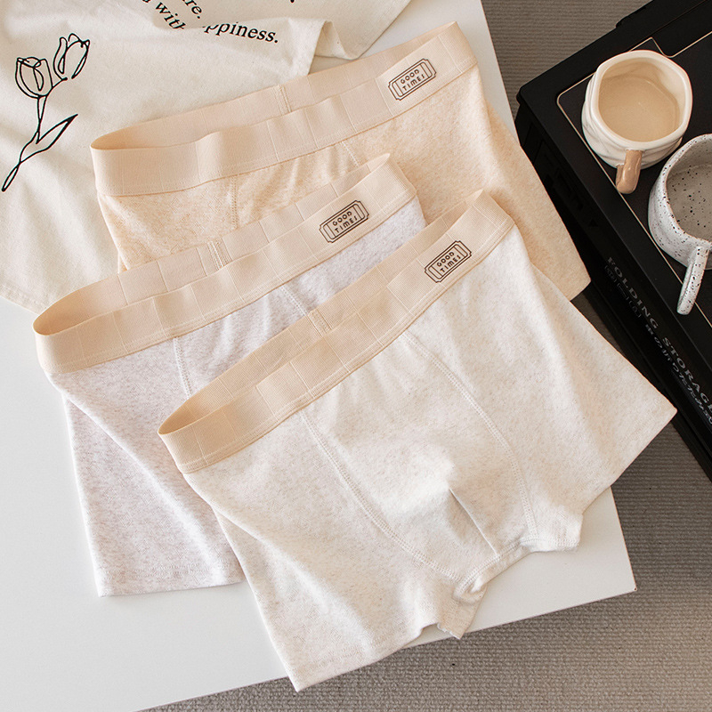 Férfi antibakteriális pamut jacquard boxer alsónemű, középmagasságú derékrész, gyorsan száradó