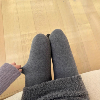Kašmirske flis tajice za žene, tople s vertikalnim prugama, japanski stil, jesen-zima