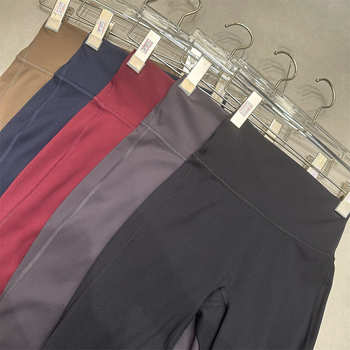 Wuxin 7215 Lycra Cropped Visoki struk Joga leggings s podizanjem stražnjice – Najlon 80–90% / Spandeks <30%, Tanke, Jednobojne