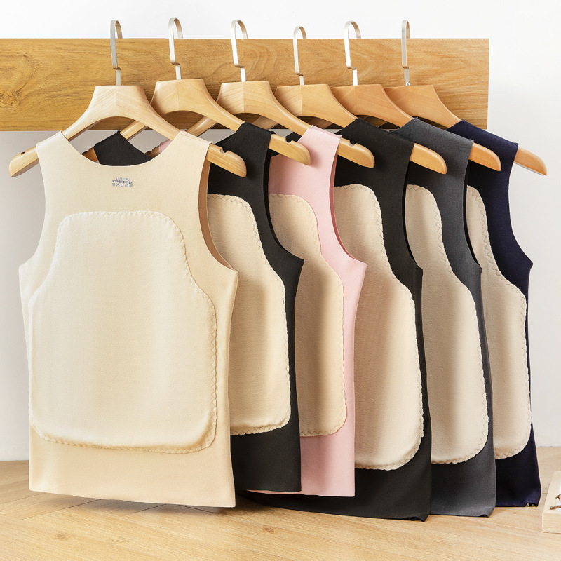 Termalna vesta s patch dizajnom, unisex, dvostruki sloj, poliester 90–95%, velur podstava