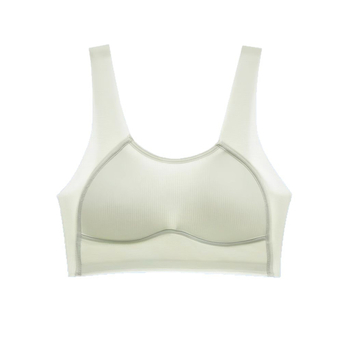 Bešavna najlonska sportska grudnjica, tanke oblikovane košarice, tank-top stil, fiksirane dvostruke naramenice, prozračna