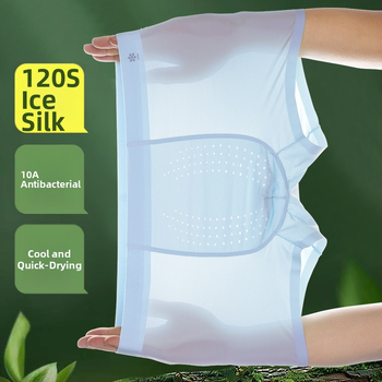 Hlađenje Ice Silk muške gaćice, antibakterijsko područje prepona, jednodijelne, prozračne za ljeto
