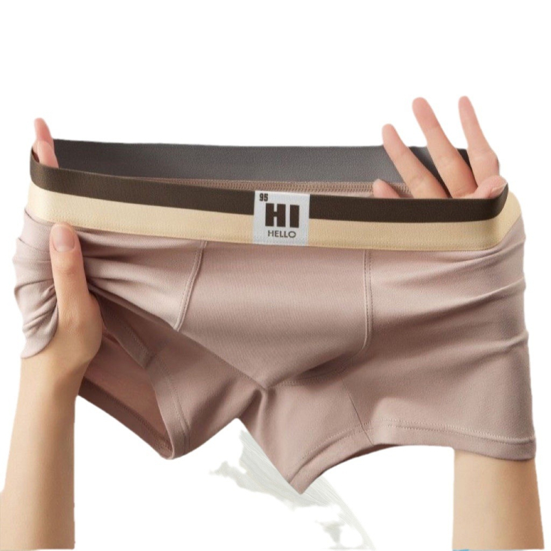 Ανδρικά μποξέρ με μεσαία μέση, διαπερατά και γρήγορο στέγνωμα, ύφανση Lycra-Spandex, μονόχρωμο σχέδιο, επένδυση καβάλου 90–95% πολυεστέρα