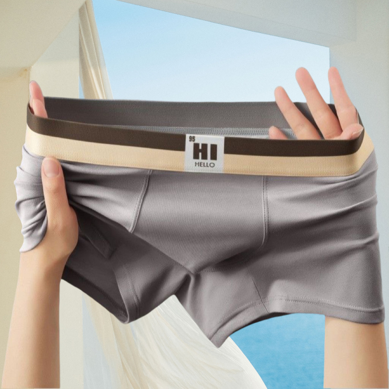 Ανδρικά μποξέρ με μεσαία μέση, διαπερατά και γρήγορο στέγνωμα, ύφανση Lycra-Spandex, μονόχρωμο σχέδιο, επένδυση καβάλου 90–95% πολυεστέρα