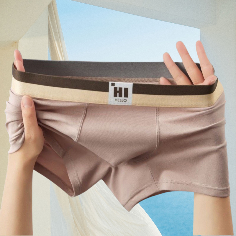 Ανδρικά μποξέρ με μεσαία μέση, διαπερατά και γρήγορο στέγνωμα, ύφανση Lycra-Spandex, μονόχρωμο σχέδιο, επένδυση καβάλου 90–95% πολυεστέρα