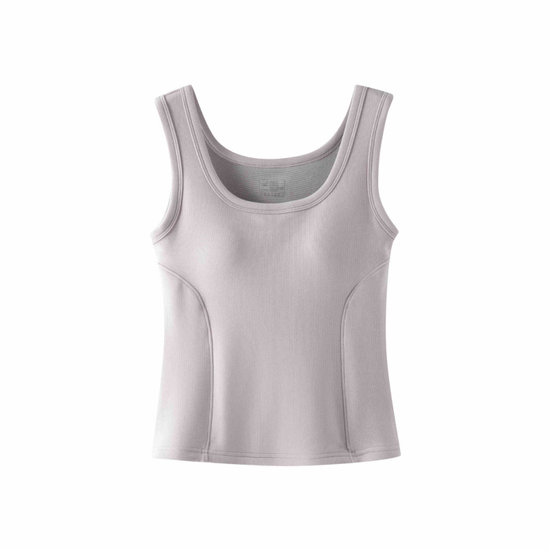 Vunena termalna vest s ugrađenim košaricama, dvostruki sloj, okrugli ovratnik