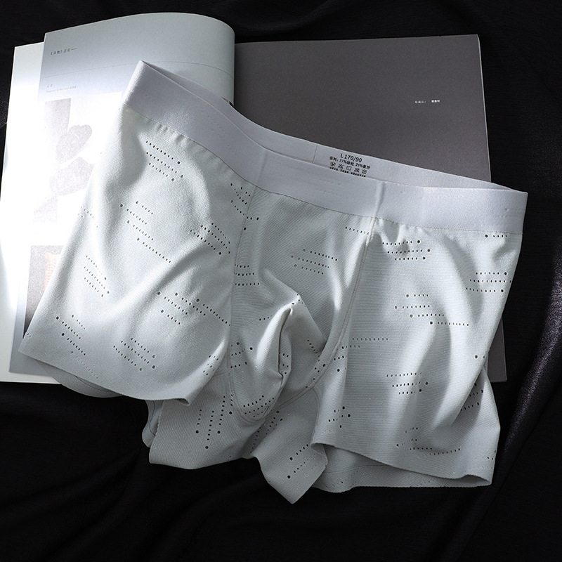 Muške tanke boxerice od Ice Silk, brzo se suše, prozračne, antibakterijske, srednji struk