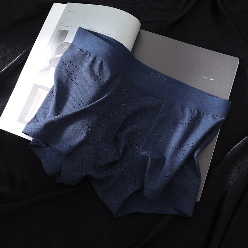 Muške tanke boxerice od Ice Silk, brzo se suše, prozračne, antibakterijske, srednji struk