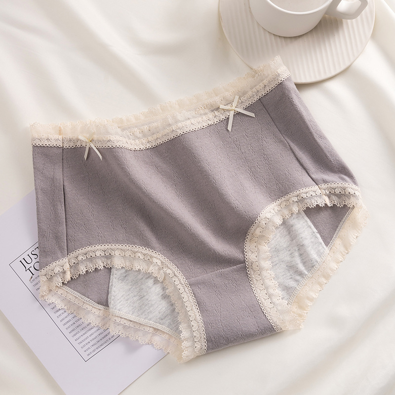 Ženske menstrualne gaćice od pamuka, tri sloja, srednji struk, glavni materijal: 97% pamuka