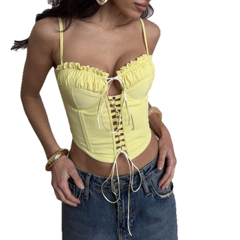 Camisole gotički street style, kratka dužina, poliester 95%+, elastan do 30%, dvostruke naramenice, rastezljivo