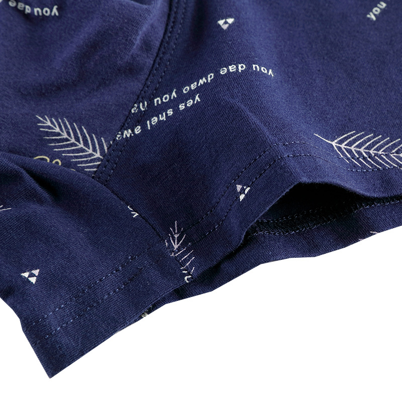 Muške pamučne bokserice s uzorkom životinja, srednji struk, prozračni pleteni materijal, 95–100% pamuka