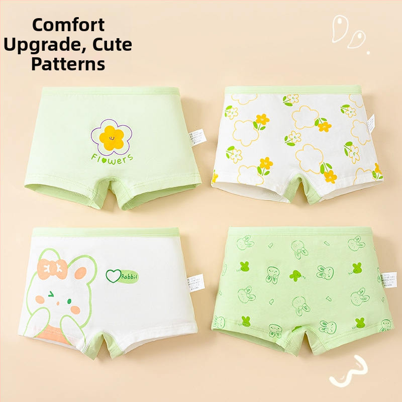 Tüdrukutele puuvillased aluspüksid – 91–95% puuvill, turvalisuse klass A, vanus 3–8 aastat, kevad 2025