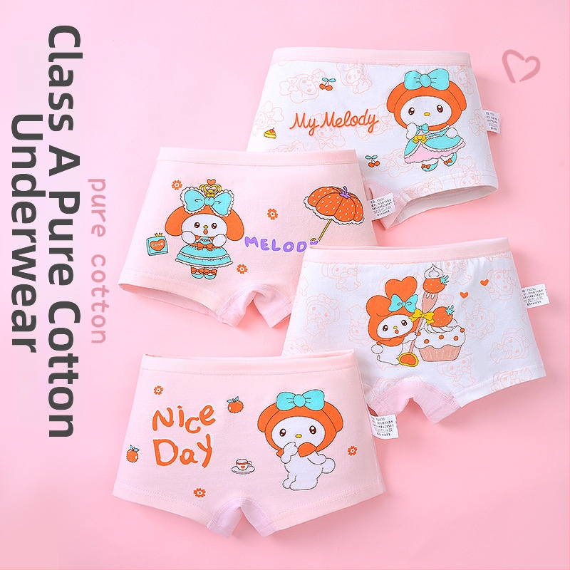 Tüdrukutele puuvillased aluspüksid – 91–95% puuvill, turvalisuse klass A, vanus 3–8 aastat, kevad 2025