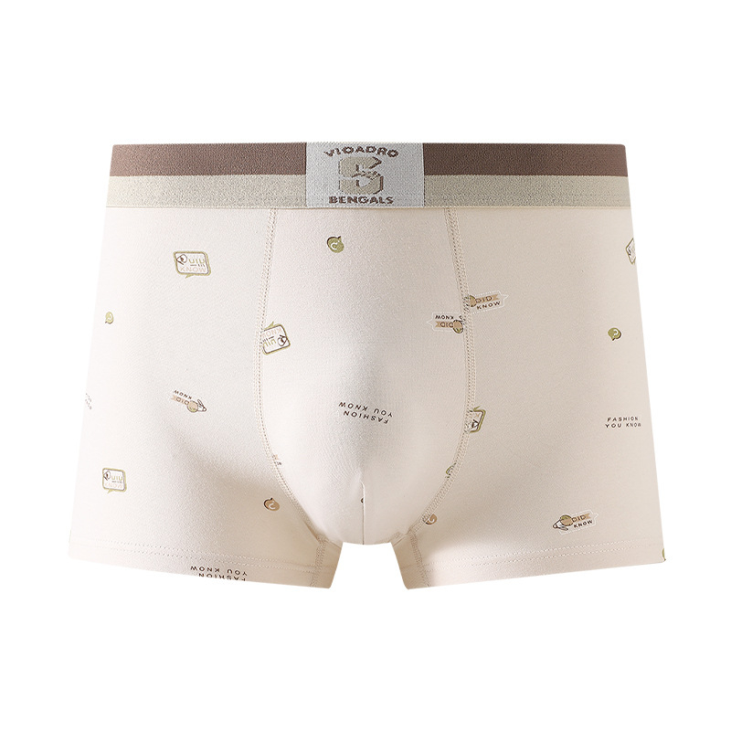 Muške boxerice od čiste pamuka, antibakterijske i prozračne, glavna tkanina: pamuk s combom, podstava u predjelu prepona: pamuk, srednja visina pojasa, ravna tkanina