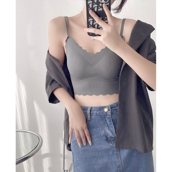 Σουτιέν χωρίς ραφές, ασύρματο push-up, τοπ σωλήνας, ένα ενιαίο για γυναίκες, ύφασμα Milk Silk, 80–90% πολυεστέρα